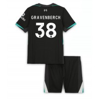 Camisa de Futebol Liverpool Ryan Gravenberch #38 Equipamento Secundário Infantil 2024-25 Manga Curta (+ Calças curtas)